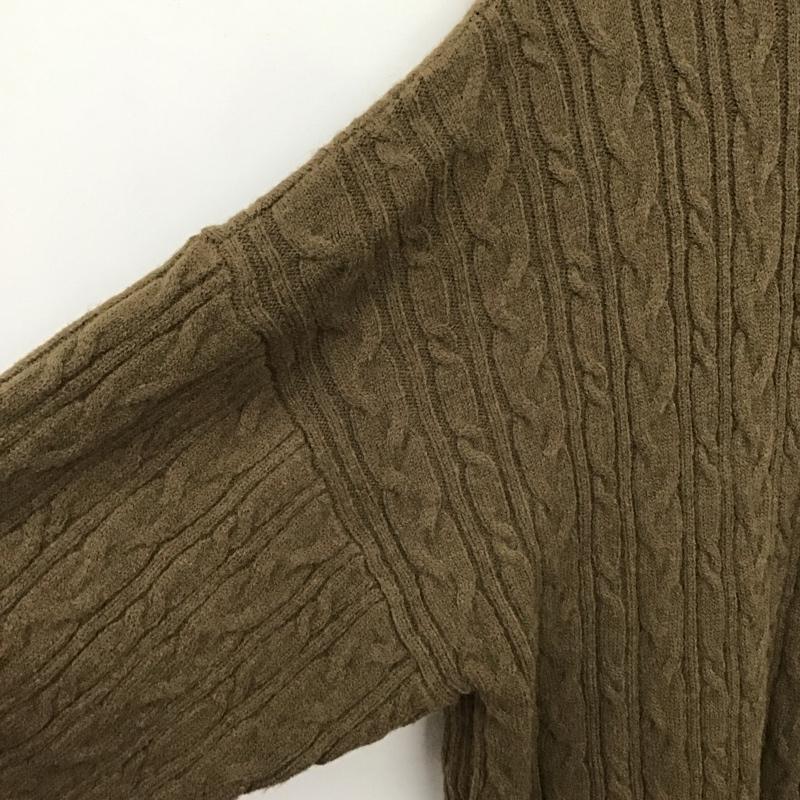 フリークスストア FREAK S STORE ワンピース ロングスカート 長袖ニット ロングワンピース FREE 総柄 茶 / ブラウン /  レディース USED 古着 中古 10149322