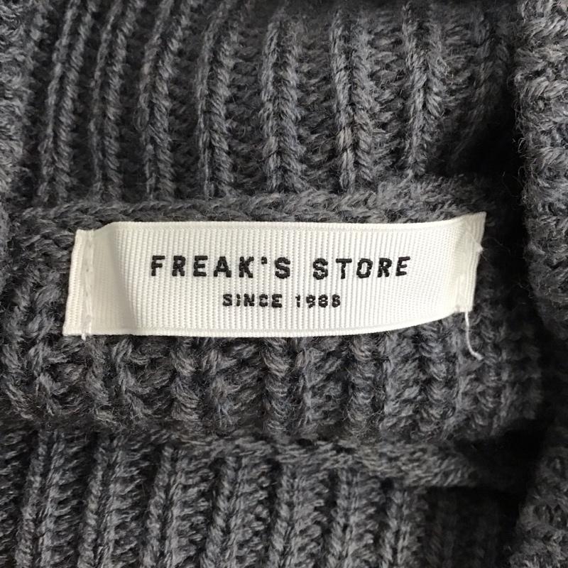 フリークスストア FREAK S STORE ワンピース ロングスカート 長袖ニットロングワンピース ストレッチ スタンドネック FREE 無地 紺 / ネイビー /  レディース USED 古着 中古 10149323