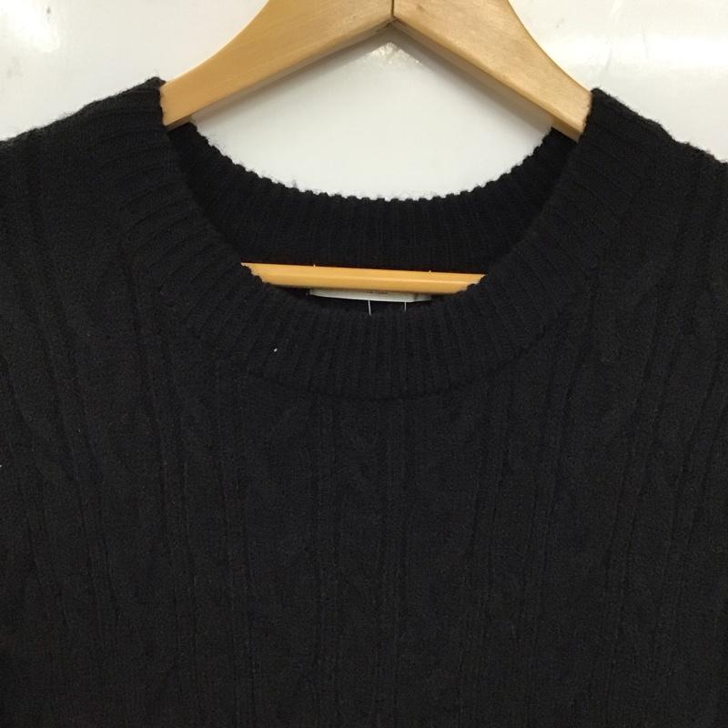 フリークスストア FREAK S STORE ワンピース ロングスカート 長袖ニットワンピース ケーブルニットワンピース FREE  黒 / ブラック /  レディース USED 古着 中古 10149324