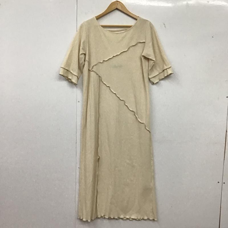 ダブルクローゼット w closet ワンピース ロングスカート 半袖ロングワンピース フレアスカート FREE 無地 アイボリー / アイボリー /  レディース USED 古着 中古 10149325