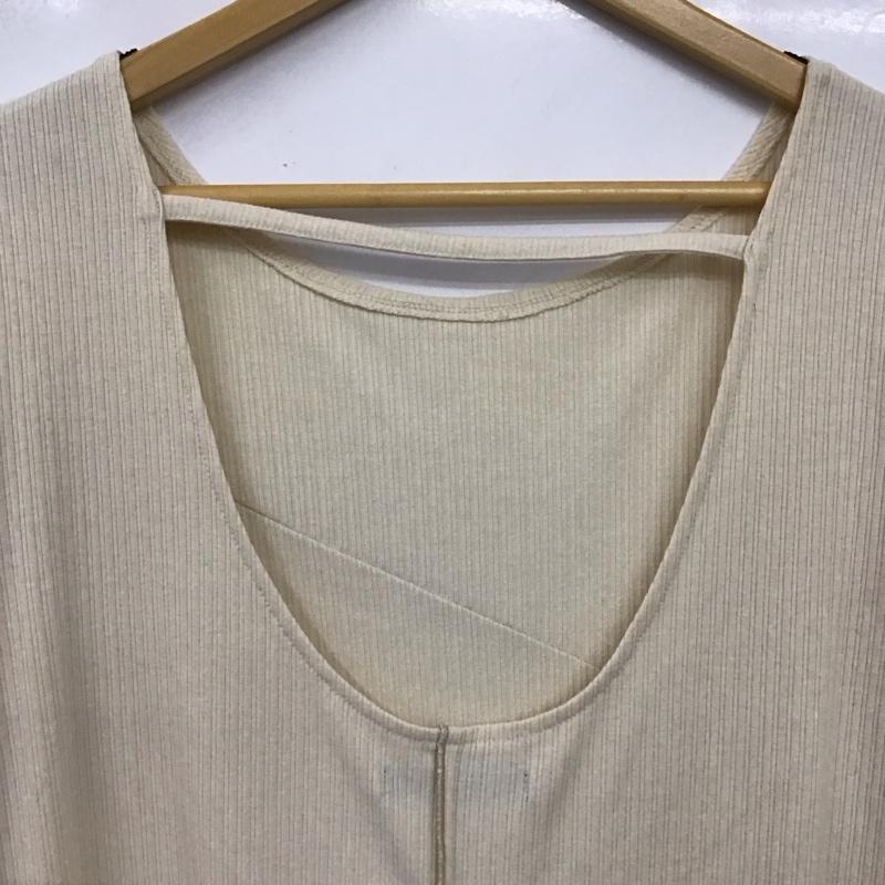 ダブルクローゼット w closet ワンピース ロングスカート 半袖ロングワンピース フレアスカート FREE 無地 アイボリー / アイボリー /  レディース USED 古着 中古 10149325