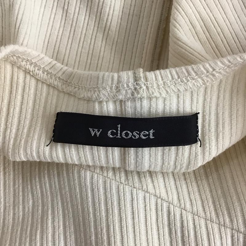ダブルクローゼット w closet ワンピース ロングスカート 半袖ロングワンピース フレアスカート FREE 無地 アイボリー / アイボリー /  レディース USED 古着 中古 10149325