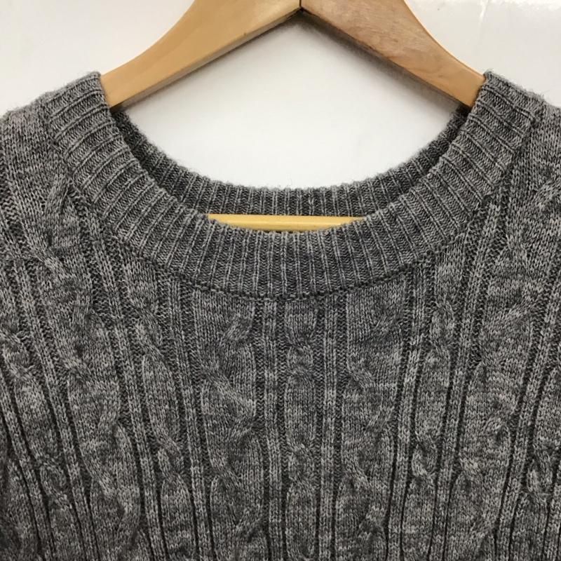 フリークスストア FREAK S STORE ワンピース ロングスカート 長袖ニットワンピース ケーブルニットロングワンピース FREE  灰 / グレー /  レディース USED 古着 中古 10149326