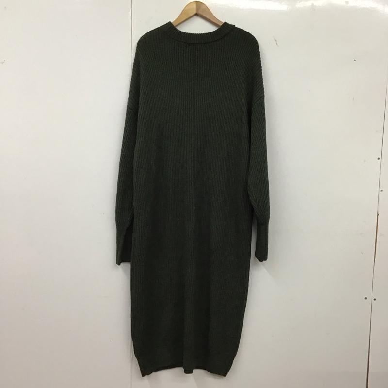 フリークスストア FREAK S STORE ワンピース ロングスカート 片畦ボリュームビックシルエットワンピース 長袖ニットロングワンピース FREE  マルチカラー / マルチカラー /  レディース USED 古着 中古 10149327