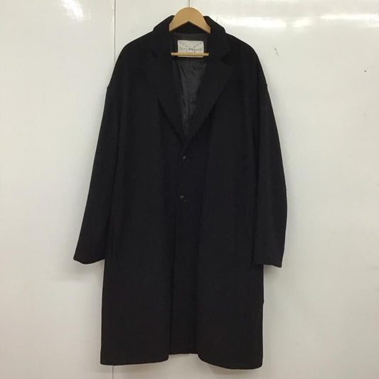 ウィズム WISM コート コート一般 ロングコート カラージャケット アウター L 無地 黒 / ブラック /  レディース USED 古着 中古 10149328