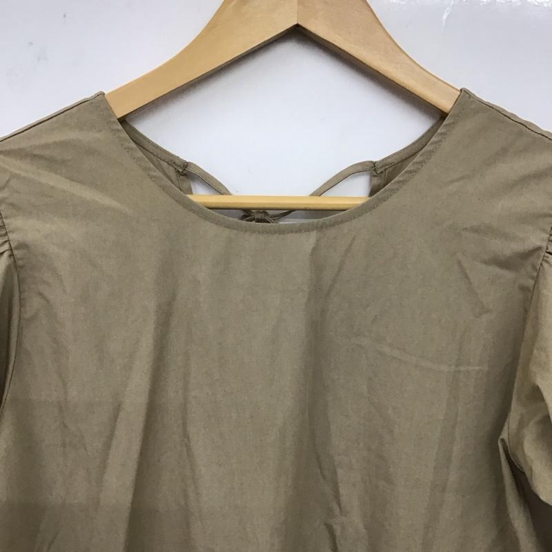 ダブルクローゼット w closet ワンピース ロングスカート 長袖ロングワンピース フレアスカート FREE 無地 ベージュ / ベージュ /  レディース USED 古着 中古 10149330