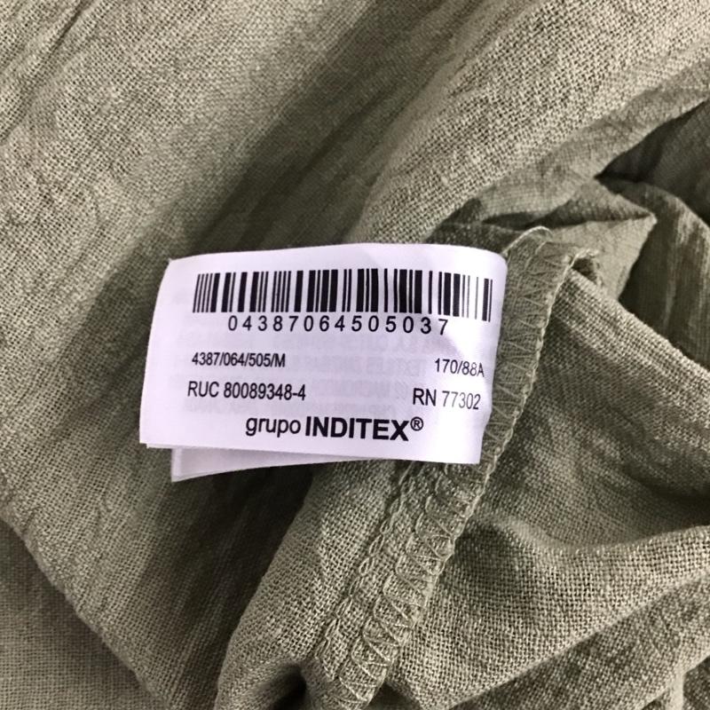 ザラ ZARA ワンピース ロングスカート キャミワンピース ロングワンピース M 無地 カーキ / カーキ /  レディース USED 古着 中古 10149332