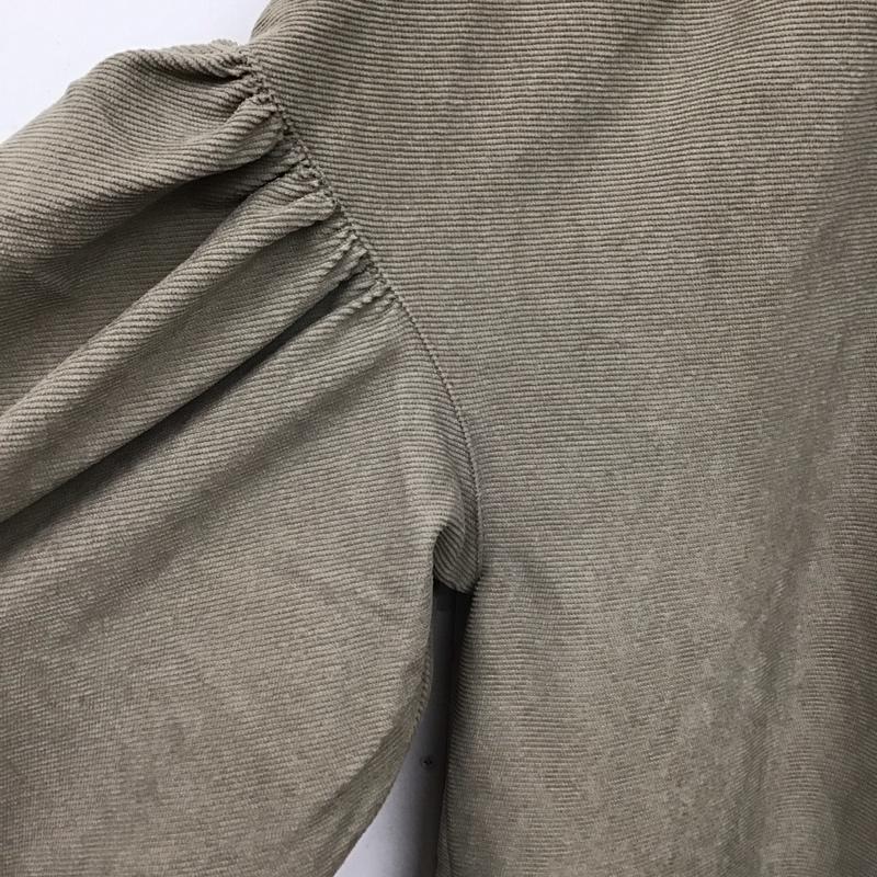ケービーエフ KBF ワンピース ロングスカート 長袖ロングワンピース シャツワンピース フロントボタン ONE SIZE 無地 灰 / グレー /  レディース USED 古着 中古 10149334