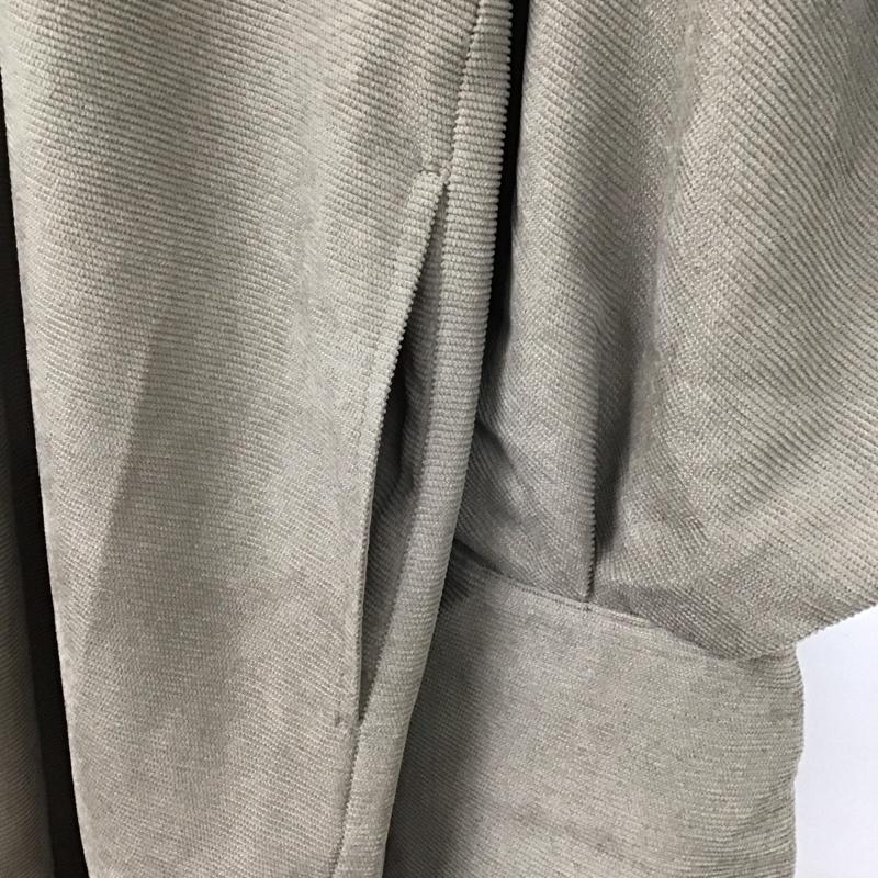 ケービーエフ KBF ワンピース ロングスカート 長袖ロングワンピース シャツワンピース フロントボタン ONE SIZE 無地 灰 / グレー /  レディース USED 古着 中古 10149334