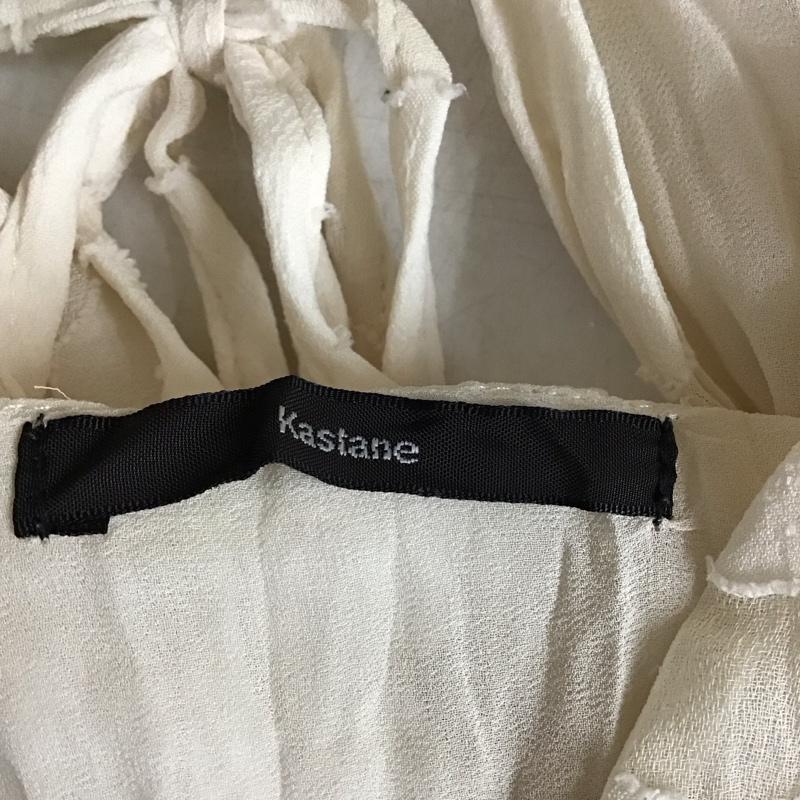カスタネ Kastane ワンピース ロングスカート ノースリーブロングワンピース フレアスカート FREE 総柄 アイボリー / アイボリー /  レディース USED 古着 中古 10149338