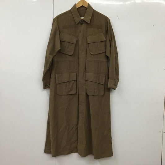 マウジー MOUSSY ジャケット、上着 ジャンパー、ブルゾン 010csb30-0190 FATIGUELONGジャケット 1 無地 茶 / ブラウン /  レディース USED 古着 中古 10149339