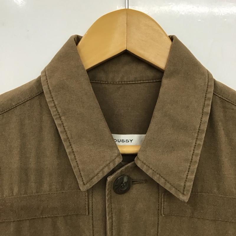マウジー MOUSSY ジャケット、上着 ジャンパー、ブルゾン 010csb30-0190 FATIGUELONGジャケット 1 無地 茶 / ブラウン /  レディース USED 古着 中古 10149339