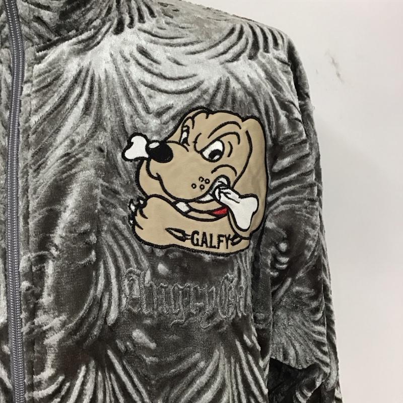 ガルフィー GALFY セットアップ セットアップ セットアップ ジップアップジャケット スウェットパンツ 2点セット FREE ロゴ、文字 灰 / グレー /  メンズ USED 古着 中古 10149350