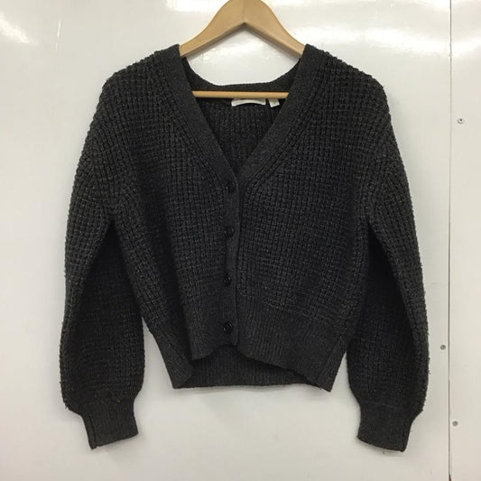 ニコアンド niko and... カーディガン 長袖 M 無地 チャコールグレー / チャコールグレー /  レディース USED 古着 中古 10149353
