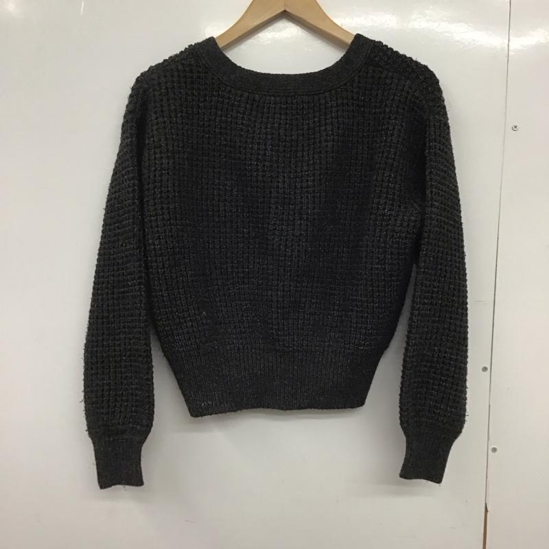 ニコアンド niko and... カーディガン 長袖 M 無地 チャコールグレー / チャコールグレー /  レディース USED 古着 中古 10149353