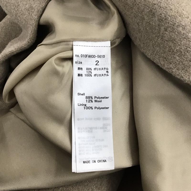 マウジー MOUSSY ジャケット、上着 ジャンパー、ブルゾン 010fah30-5610 STANDCOLLARMIDDLE アウター 2 無地 茶 / ブラウン /  レディース USED 古着 中古 10149354