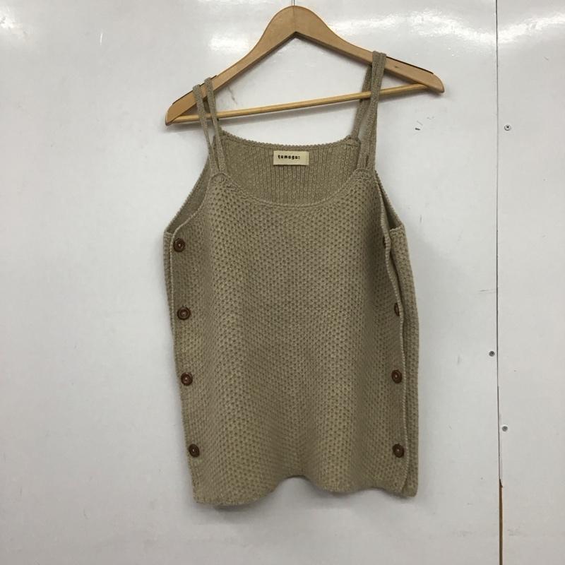 ツムグ tumugu キャミソール キャミソール ニット 38 無地 ベージュ / ベージュ /  レディース USED 古着 中古 10149355
