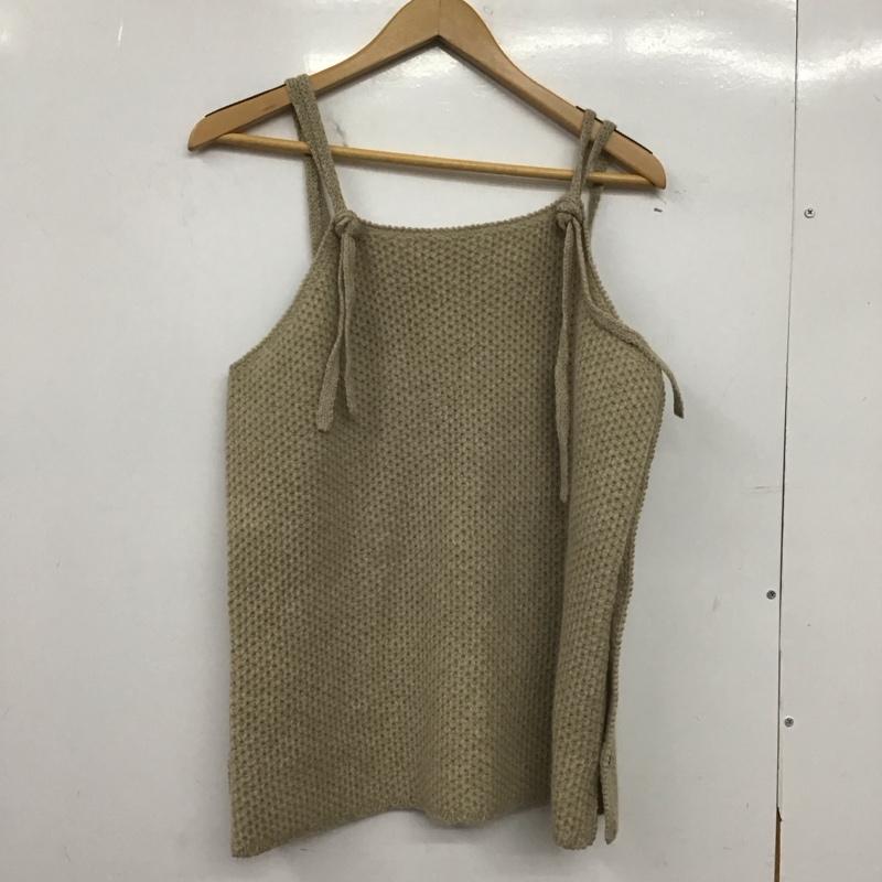 ツムグ tumugu キャミソール キャミソール ニット 38 無地 ベージュ / ベージュ /  レディース USED 古着 中古 10149355