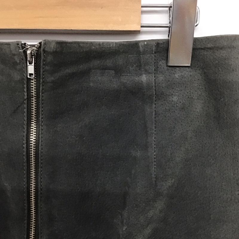 ザラウーマン ZARA WOMAN スカート ミニスカート S 無地 チャコールグレー / チャコールグレー /  レディース USED 古着 中古 10149358