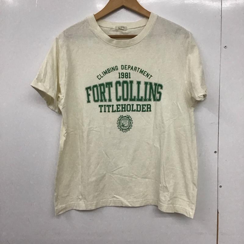 スタディオクリップ studio CLIP Tシャツ 半袖 FREE ロゴ、文字 X プリント オフホワイト / オフホワイト /  レディース USED 古着 中古 10149368