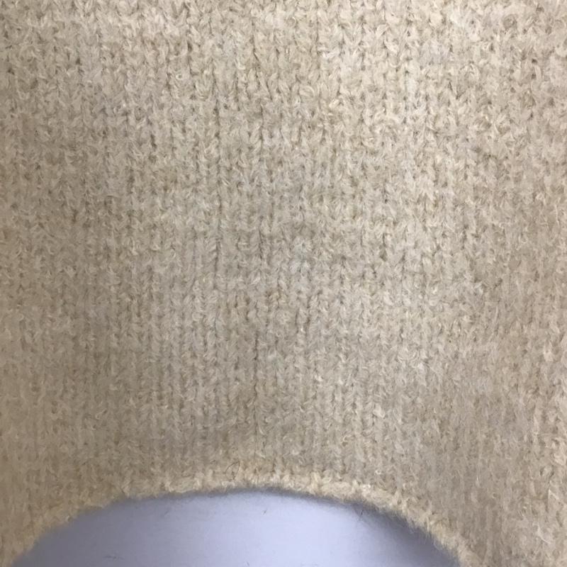 ザラ ZARA ニット、セーター 長袖 長袖ニットカットソー ワイドネック セーター M 無地 アイボリー / アイボリー /  レディース USED 古着 中古 10149372