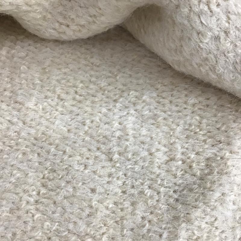 ザラ ZARA ニット、セーター 長袖 長袖ニットカットソー ワイドネック セーター M 無地 アイボリー / アイボリー /  レディース USED 古着 中古 10149372