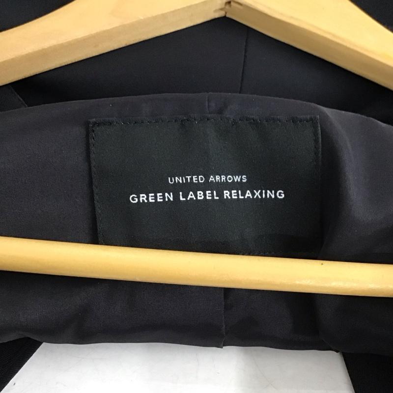 ユナイテッドアローズグリーンレーベルリラクシング UNITED ARROWS green label relaxing ジャケット、上着 ジャケット、ブレザー カジュアルジャケット アウター ノーカラージャケット 38 無地 紺 / ネイビー /  レディース USED 古着 中古 10149376