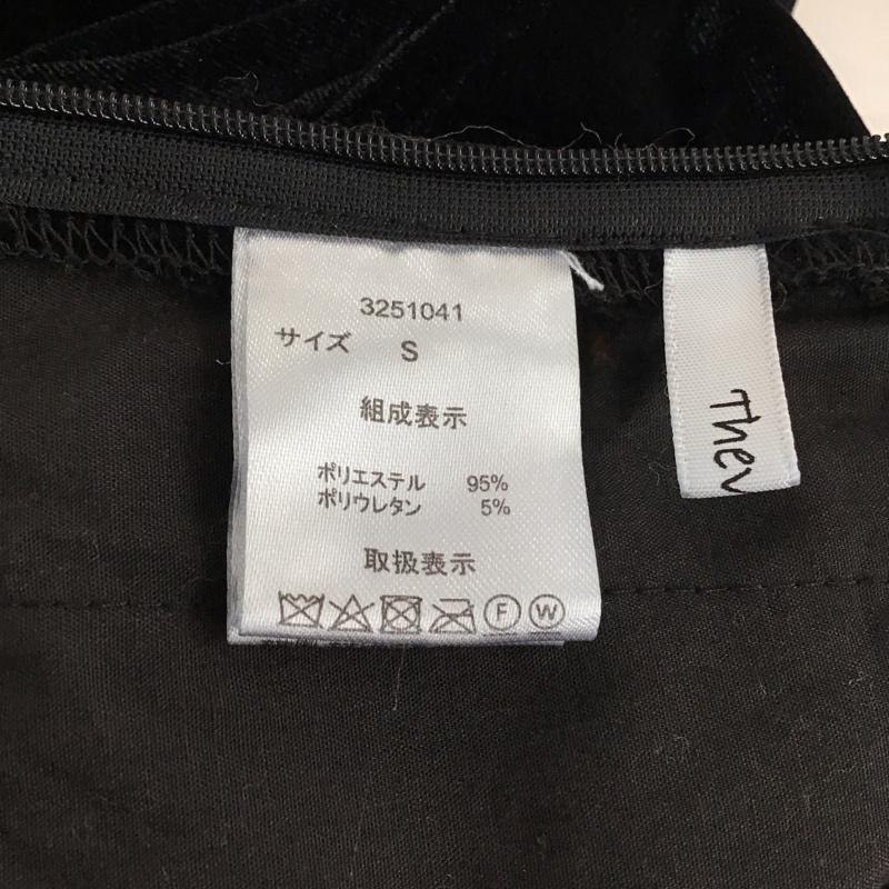 ゼヴォン Thevon. スカート ロングスカート ロングスカート フレアスカート カジュアルスカート S 無地 黒 / ブラック /  レディース USED 古着 中古 10149378