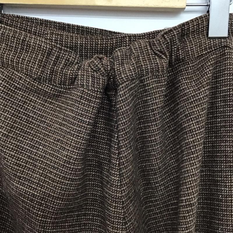 モイテュット moi tytto パンツ スラックス ワイドパンツ カジュアルパンツ ワークパンツ S チェック 茶 / ブラウン /  レディース USED 古着 中古 10149379