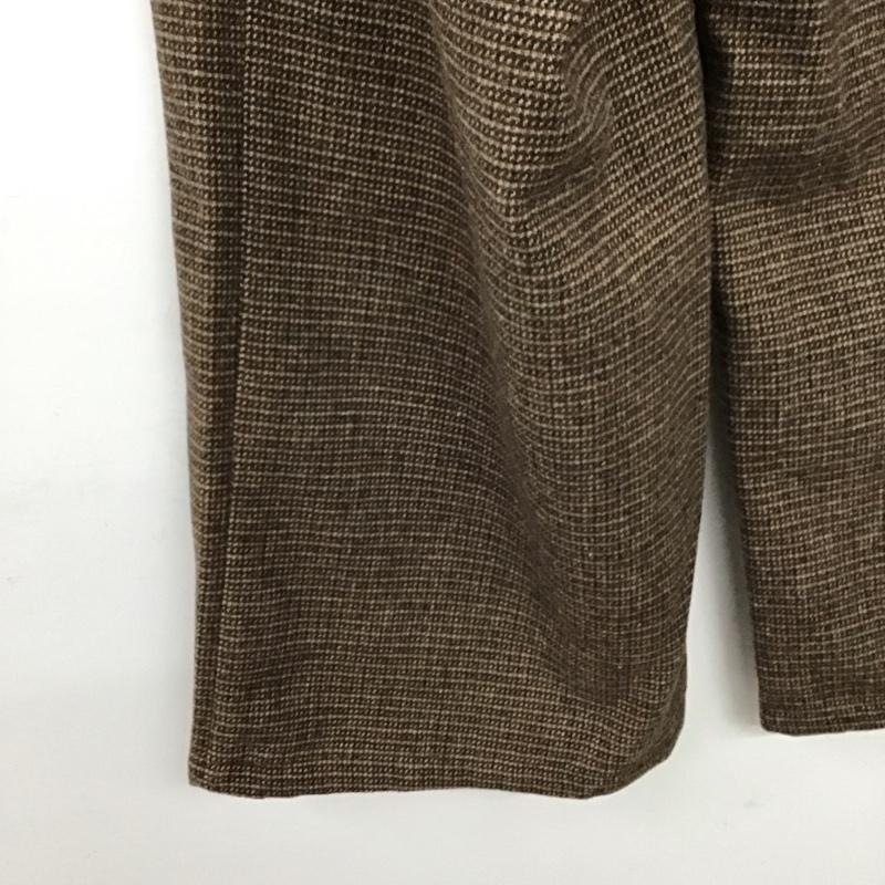 モイテュット moi tytto パンツ スラックス ワイドパンツ カジュアルパンツ ワークパンツ S チェック 茶 / ブラウン /  レディース USED 古着 中古 10149379