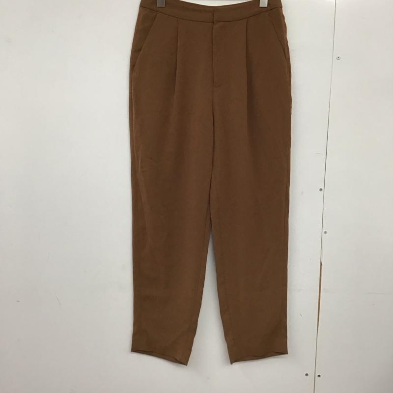 ビームスライツ BEAMS LIGHTS パンツ スラックス スラックスパンツ ワイドパンツ カジュアルパンツ 38 無地 茶 / ブラウン /  レディース USED 古着 中古 10149382