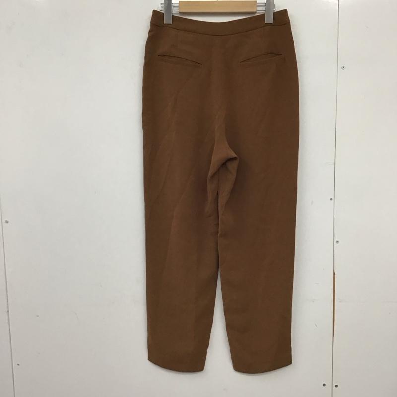 ビームスライツ BEAMS LIGHTS パンツ スラックス スラックスパンツ ワイドパンツ カジュアルパンツ 38 無地 茶 / ブラウン /  レディース USED 古着 中古 10149382
