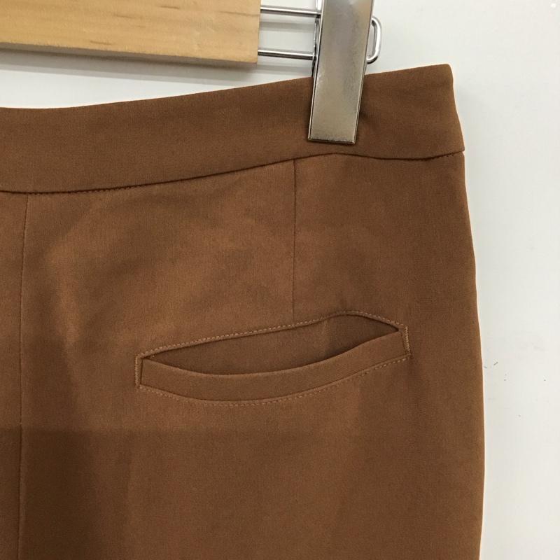 ビームスライツ BEAMS LIGHTS パンツ スラックス スラックスパンツ ワイドパンツ カジュアルパンツ 38 無地 茶 / ブラウン /  レディース USED 古着 中古 10149382