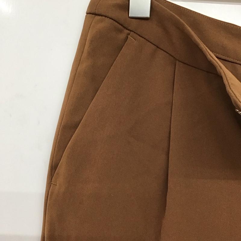 ビームスライツ BEAMS LIGHTS パンツ スラックス スラックスパンツ ワイドパンツ カジュアルパンツ 38 無地 茶 / ブラウン /  レディース USED 古着 中古 10149382