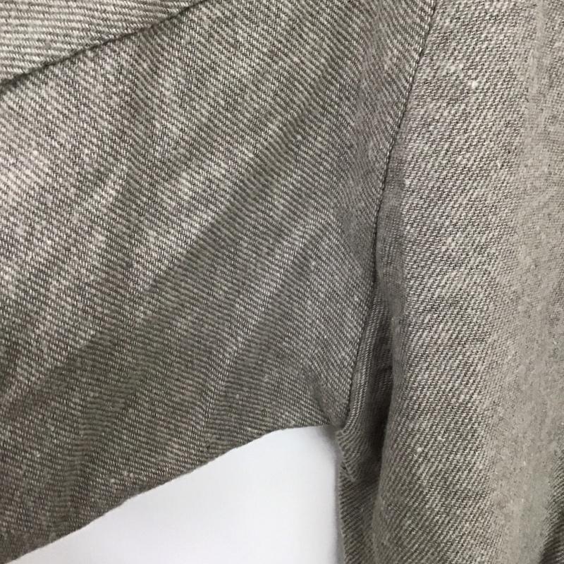 ツクロイ サンバレー tukuroi by SUNVALLEY シャツ、ブラウス 長袖 長袖シャツ 無地シャツ ノーカラーシャツ M 無地 灰 / グレー /  レディース USED 古着 中古 10149386
