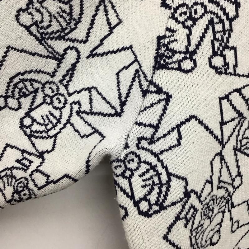 ジャックバニー Jack Bunny!! ニット、セーター 長袖 長袖ニットカットソー クルーネック セーター 2 プリント マルチカラー / マルチカラー /  メンズ USED 古着 中古 10149388