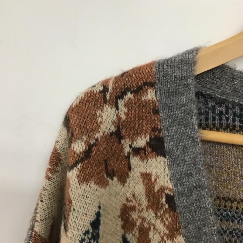 ザラ ZARA カーディガン 長袖 3597/007/330 M  マルチカラー / マルチカラー /  レディース USED 古着 中古 10149390