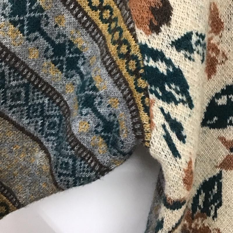 ザラ ZARA カーディガン 長袖 3597/007/330 M  マルチカラー / マルチカラー /  レディース USED 古着 中古 10149390