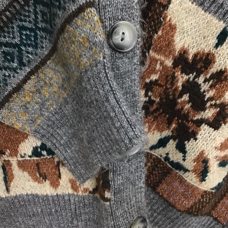 ザラ ZARA カーディガン 長袖 3597/007/330 M  マルチカラー / マルチカラー /  レディース USED 古着 中古 10149390