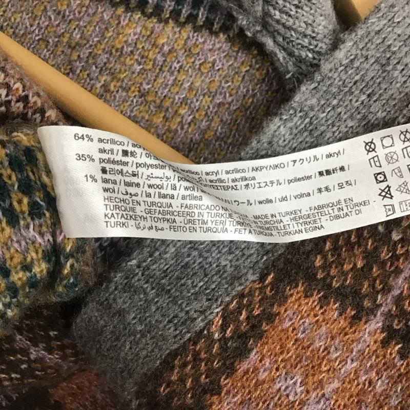 ザラ ZARA カーディガン 長袖 3597/007/330 M  マルチカラー / マルチカラー /  レディース USED 古着 中古 10149390