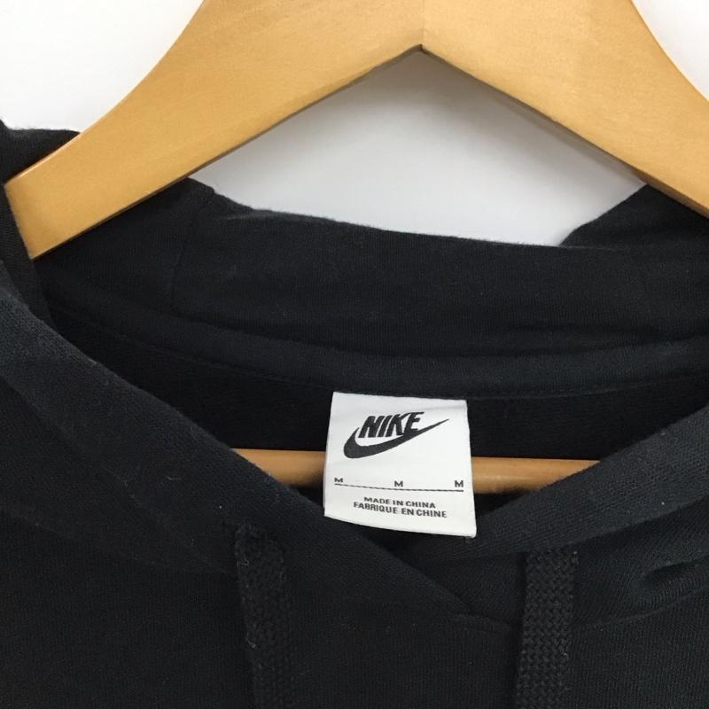 ナイキ NIKE パーカー 長袖 dq5851-010 パーカー 長袖スウェット M ロゴ、文字 黒 / ブラック /  レディース USED 古着 中古 10149392