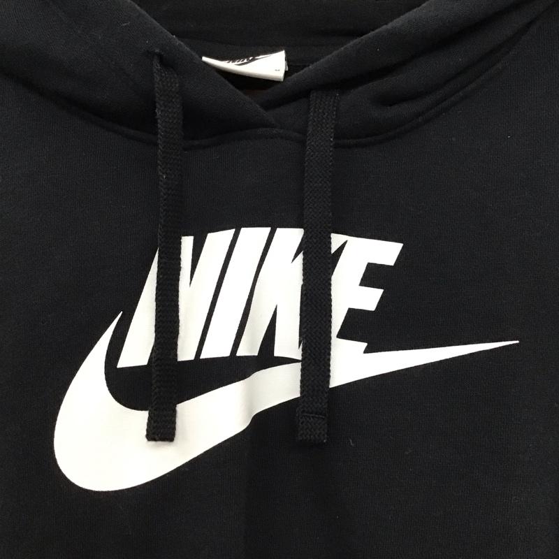 ナイキ NIKE パーカー 長袖 dq5851-010 パーカー 長袖スウェット M ロゴ、文字 黒 / ブラック /  レディース USED 古着 中古 10149392