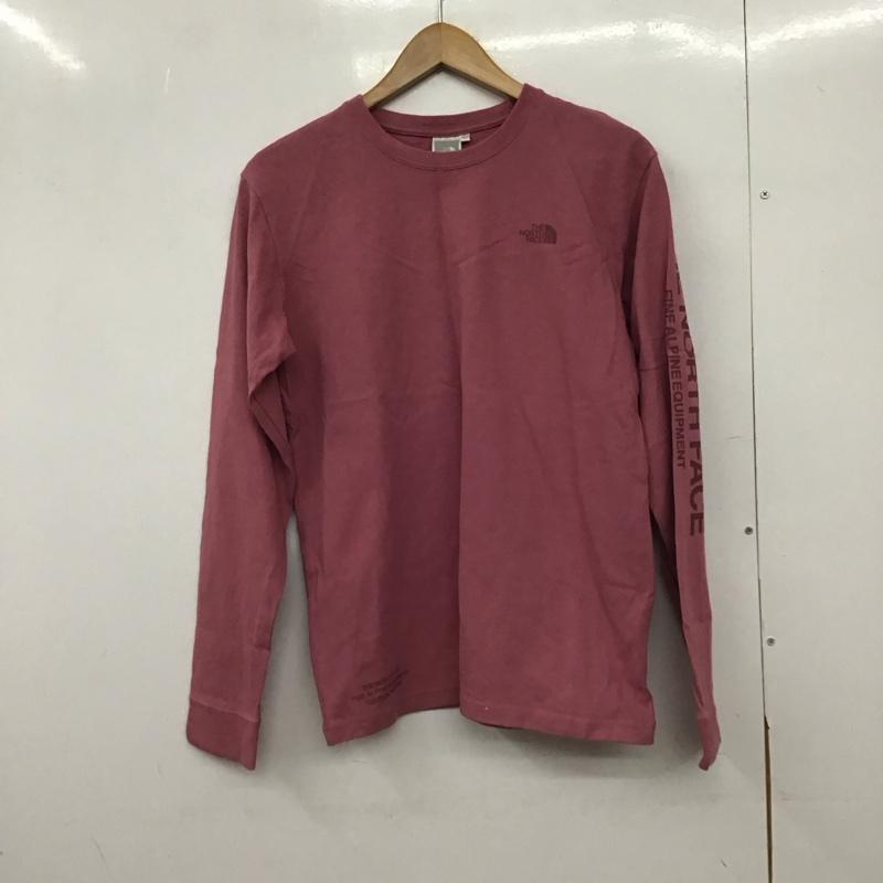 ザノースフェイス THE NORTH FACE Tシャツ 長袖 ntw82032 ロングスリーブテステッドプルーブンティー L ロゴ、文字 桃 / ピンク /  レディース USED 古着 中古 10149395