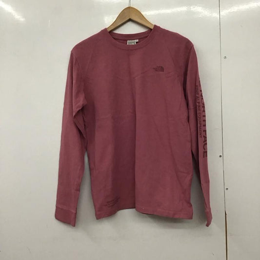 ザノースフェイス THE NORTH FACE Tシャツ 長袖 ntw82032 ロングスリーブテステッドプルーブンティー L ロゴ、文字 桃 / ピンク /  レディース USED 古着 中古 10149395