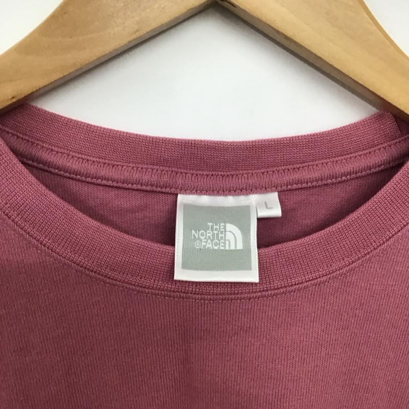 ザノースフェイス THE NORTH FACE Tシャツ 長袖 ntw82032 ロングスリーブテステッドプルーブンティー L ロゴ、文字 桃 / ピンク /  レディース USED 古着 中古 10149395
