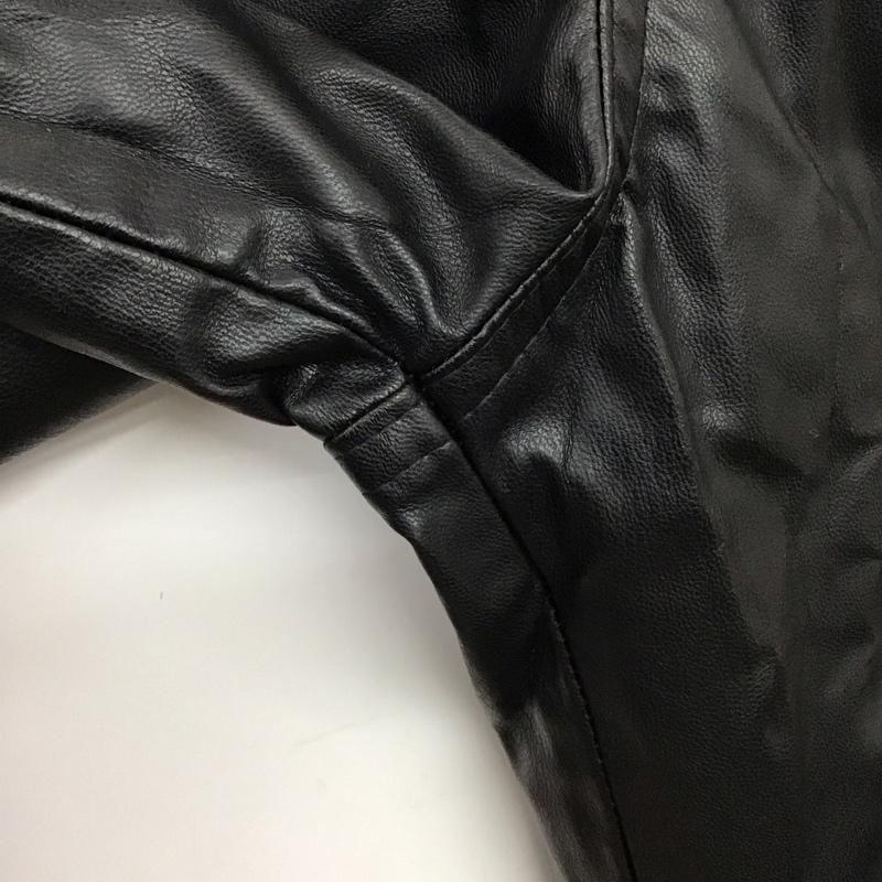 ザラ ZARA パンツ ワークパンツ、ペインターパンツ フェイクレザーパンツ ワイドパンツ カジュアルパンツ 36 無地 黒 / ブラック /  レディース USED 古着 中古 10149400