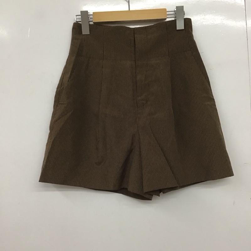 マウジー MOUSSY パンツ ショートパンツ 010bss30-1960 2 ストライプ 茶 / ブラウン /  レディース USED 古着 中古 10149401