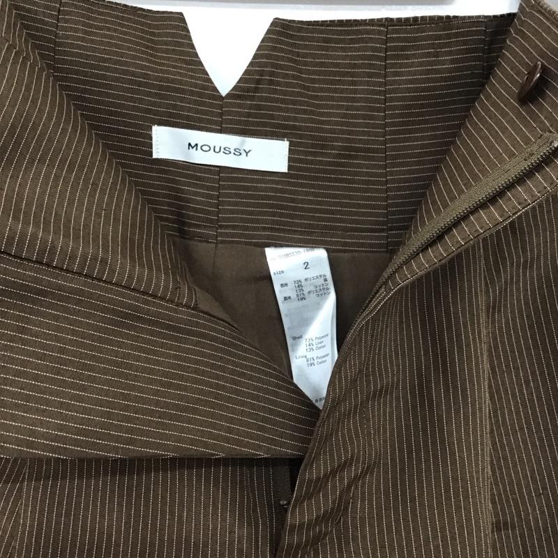 マウジー MOUSSY パンツ ショートパンツ 010bss30-1960 2 ストライプ 茶 / ブラウン /  レディース USED 古着 中古 10149401