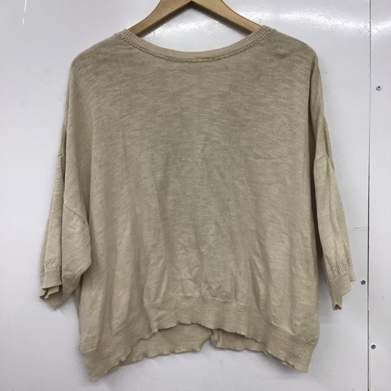 サマンサモスモス Samansa Mos2 カーディガン 七分袖 FREE 無地 ベージュ / ベージュ /  レディース USED 古着 中古 10149402