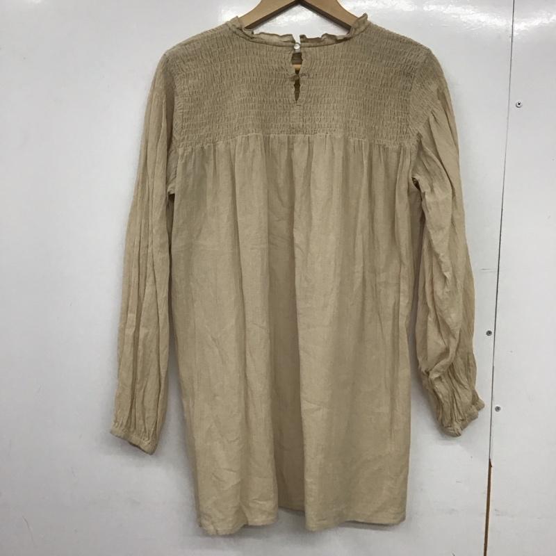 エヘカソポ ehka sopo シャツ、ブラウス 長袖 FREE 無地 ベージュ / ベージュ /  レディース USED 古着 中古 10149404
